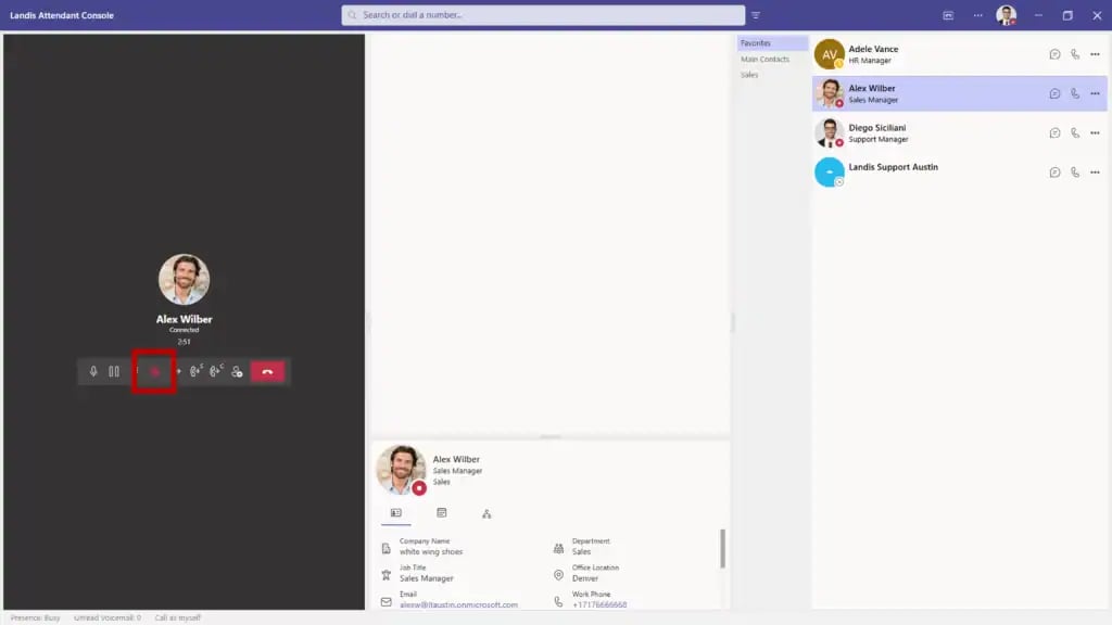 call recording button