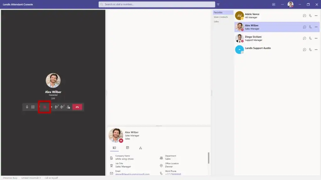 call recording button